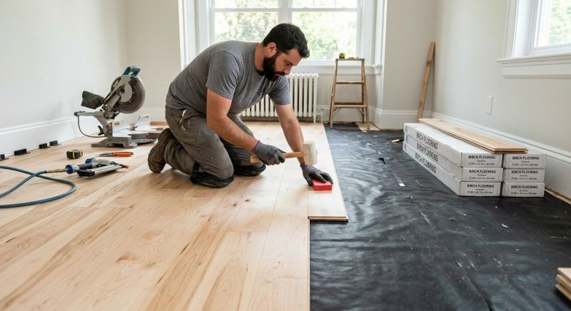 Birch Floor Installation in Palm Coast, FL