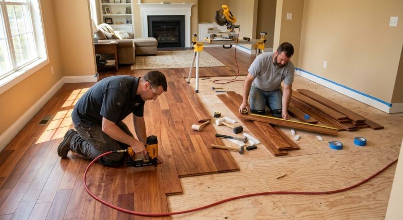 Cherry Floor Installation in Bunnell, FL