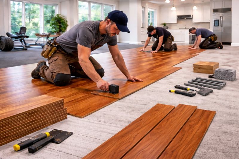 Cherry Floor Installation in Ormond Beach, FL