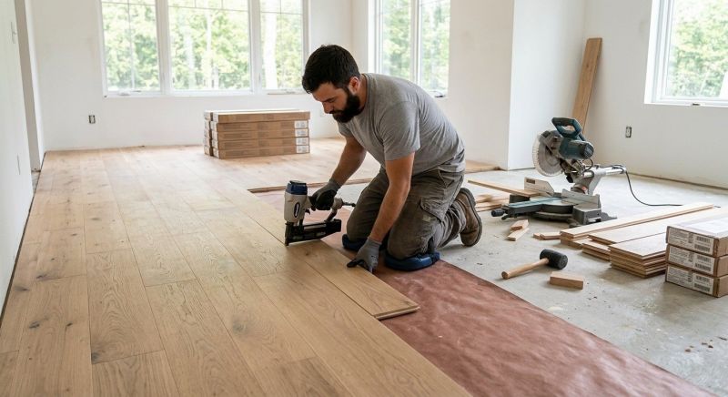 White Oak Floor Installation in Palm Coast, FL