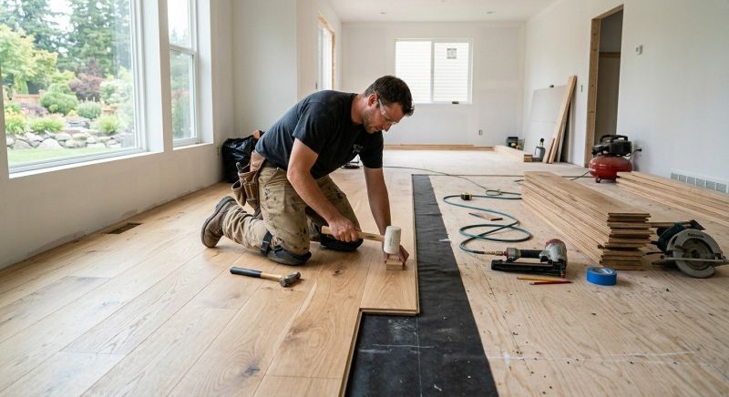 White Oak Floor Installation in Palm Coast, FL